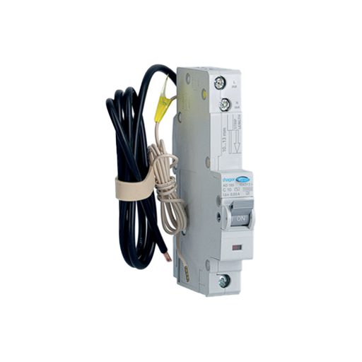 هاجر, قاطع حماية من التسرب الارضي و قصر الدائرة, احادي, 10كيلو امبير, 30مللي امبير, 10امبير