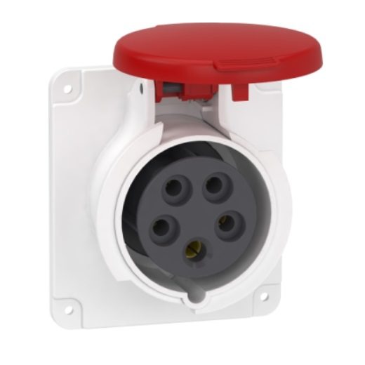 شنايدر, بريزة صاروخ عدلة للتثبيت على اللوحة براتيكا, بقدرة 16 امبير 380/415 فولت, 3P+N+E, , IP44