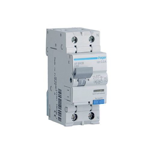 هاجر, قاطع حماية من التسرب الارضي و قصر الدائرة, ثنائي, 6كيلو امبير, 30مللي امبير, 40امبير