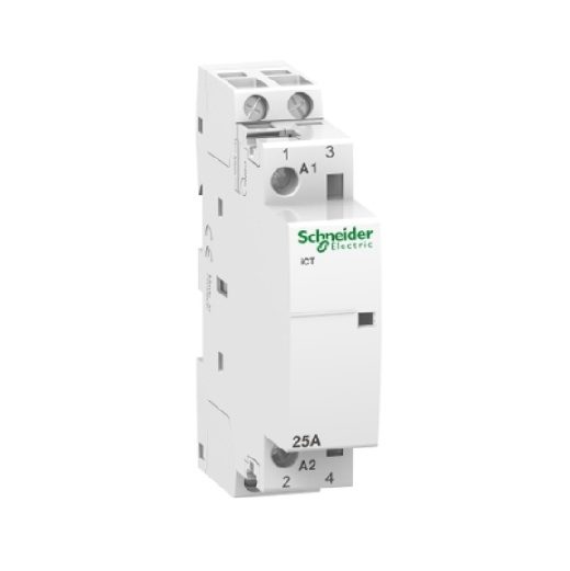 شنايدر, كونتاكتور صامت 25 امبير, ثنائي , 2Pole , الكويل 240 فولت متردد