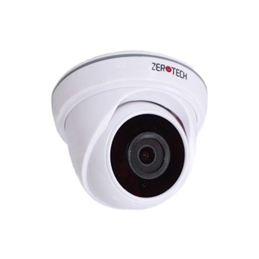 زيروتك كاميرات مراقبة عالية الجودة , داخلية , اطار من البلاستيك , خط انتاج مصري, 5 ميجا بيكسل ، مستشعر 1 / 2.7 بوصة ، عدسة ثابتة 3.6 ملم ,20 مترًا بالأشعة تحت الحمراء