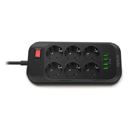 فينوس, مشترك سداسي 10 امبير 4 مخارج USB بقدرة 3.4 امبير