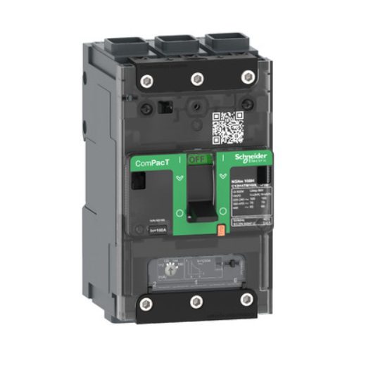 شنايدر, قاطع سكينة كوم باكت, NSXm, قيمة قابلة للضبط حرارية, TMD وحدة فصل الكتروني , 70 كيلو امبير, 80 امبير