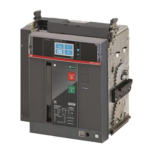 أي بي بي, قاطع هوائي , أى ماكس 2, رباعي الاقطاب, قابل للسحب, E2.2H Ekip Touch LSIG 4P WMP , قدرة 1600امبير, 100كيلو امبير