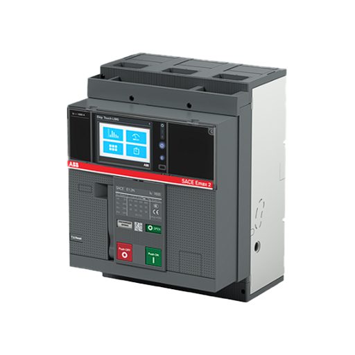 أي بي بي, قاطع هوائي , أى ماكس 2, ثلاثي الاقطاب, وصلات امامية, E1.2B Ekip Touch LSIG 3P FF , قدرة 1600امبير, 42كيلو امبير