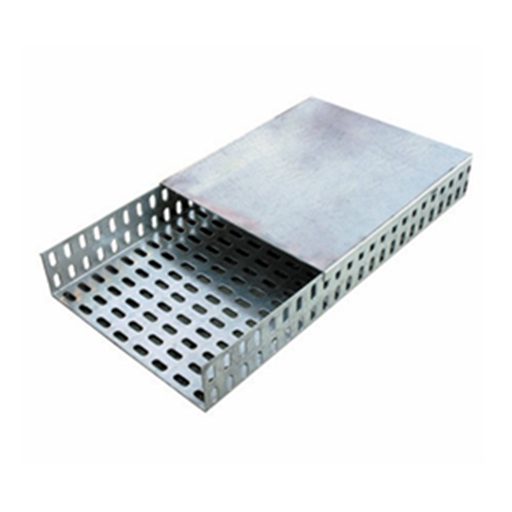 وطن اليكتريك, غطاء حامل كابلات تراي معدن مقاس 40 سم, سماكة 0.7 ملم, جلفنة على الساخن