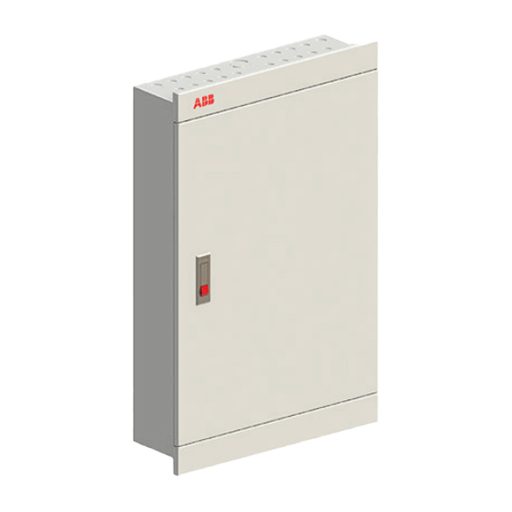 ABB, لوحات كهرباء معدنية متبورة بالبارات النحاس, تقبل MCCB عمومي , ميني سنتر, داخل الحائط , 18خط