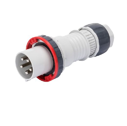 جيويس , فيشة صاروخ عدلة , موديل GW60061H, , بقدرة 125 امبير 3P+N+E, , 380-415 فولت , IP66/IP69