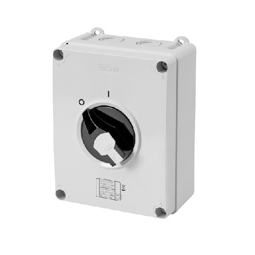 جيويس, ديسكونكت سويتش, فصل HP, علبة بلاستيك, 63 امبير, 380 فولت, 4Pole, IP66