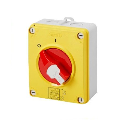 جيويس, ديسكونكت سويتش, فصل سريع HP, علبة بلاستيك, 16 امبير, 380 فولت, 4Pole, IP66