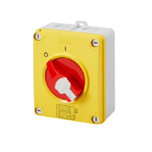 جيويس, ديسكونكت سويتش, فصل سريع HP, علبة بلاستيك, 32 امبير, 380 فولت, 4Pole, IP66