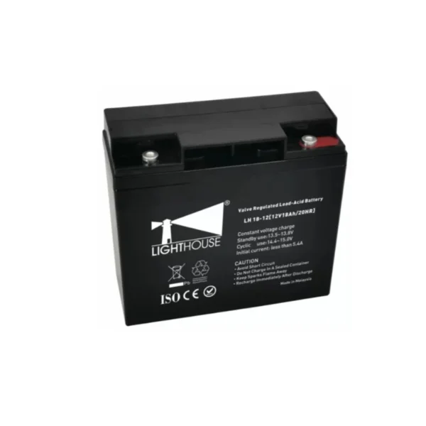 لايت هاوس LH 18-12، بطاريه يو بي اس 12 فولت، 18 أمبير