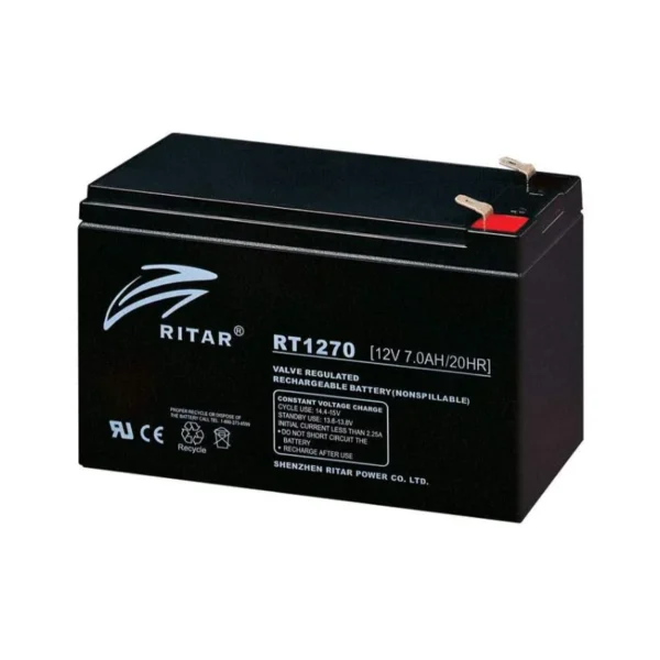 ريتار RT1270، بطارية يو بي اس 12 فولت، 7 أمبير