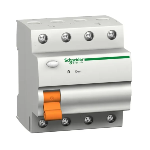 شنايدر 11028، قاطع كهرباء، مفتاح اربعة اقطاب، 25 امبير، 380…415 فولت، حماية من التسرب التيار الأرضي، 30 مللي امبير