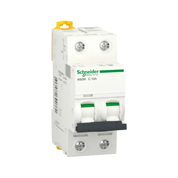 شنايدر A9K24210، مفتاح ثنائي القطب، 10 امبير،  Acti9 iK60N، قاطع كهرباء، منحنى C، قدرة فصل 6000 امبير  (IEC 60898-1)