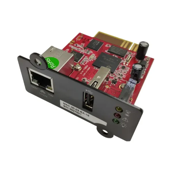 شنايدر E3SOPT001 كارت شبكة، لأجهزة اليو بي اس Easy UPS 3S, 3M, 3L, and Galaxy PW 2nd Gen