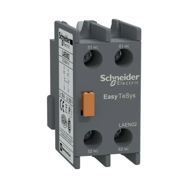 شنايدر LAEN02، اوفرلود الكتروني، كتلة تلامس مساعدة، تحكم سهل TeSys، 2NC، لـ LC1E/CAE
