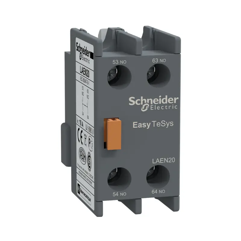 شنايدر LAEN20، اوفرلود الكتروني، كتلة تلامس مساعدة، تحكم سهل TeSys، رقمان، لـ LC1E/CAE