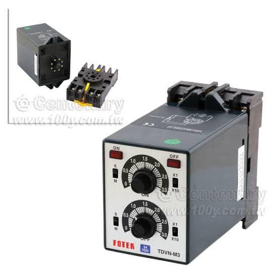 TDVY-M6 dual-tone timer 110vdc 6S 60S 6M 60M timer relay